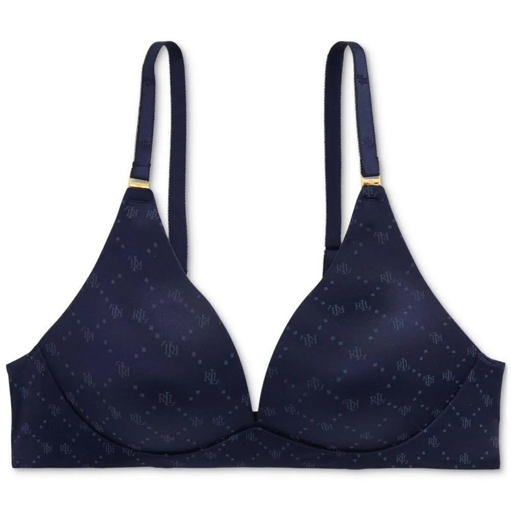 RALPH LAUREN WIREFREE Blue NWT Bra